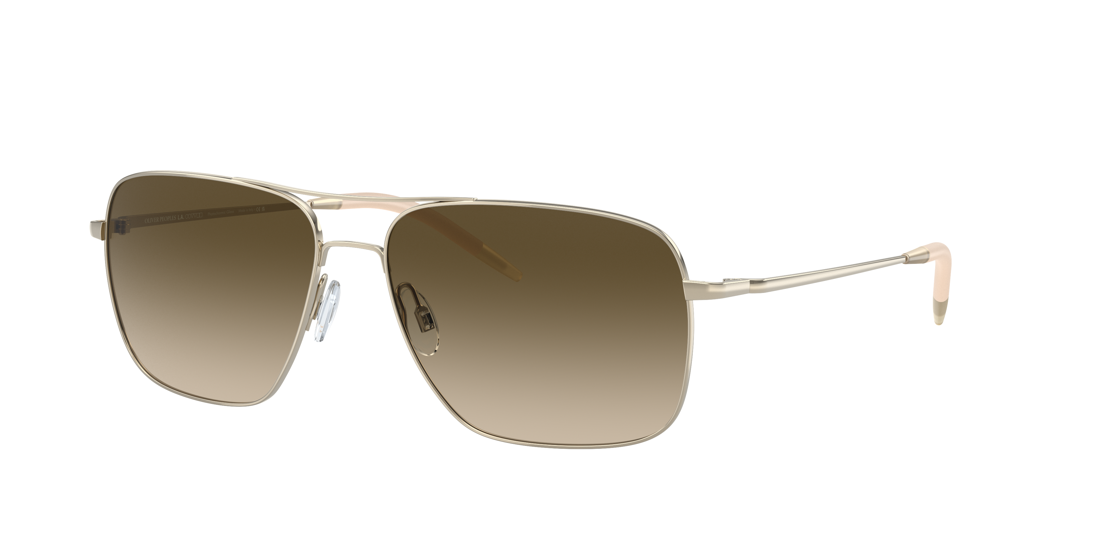 Sunglasses OV1150S - Gold - Light Brown Gradient Grey - メタル 