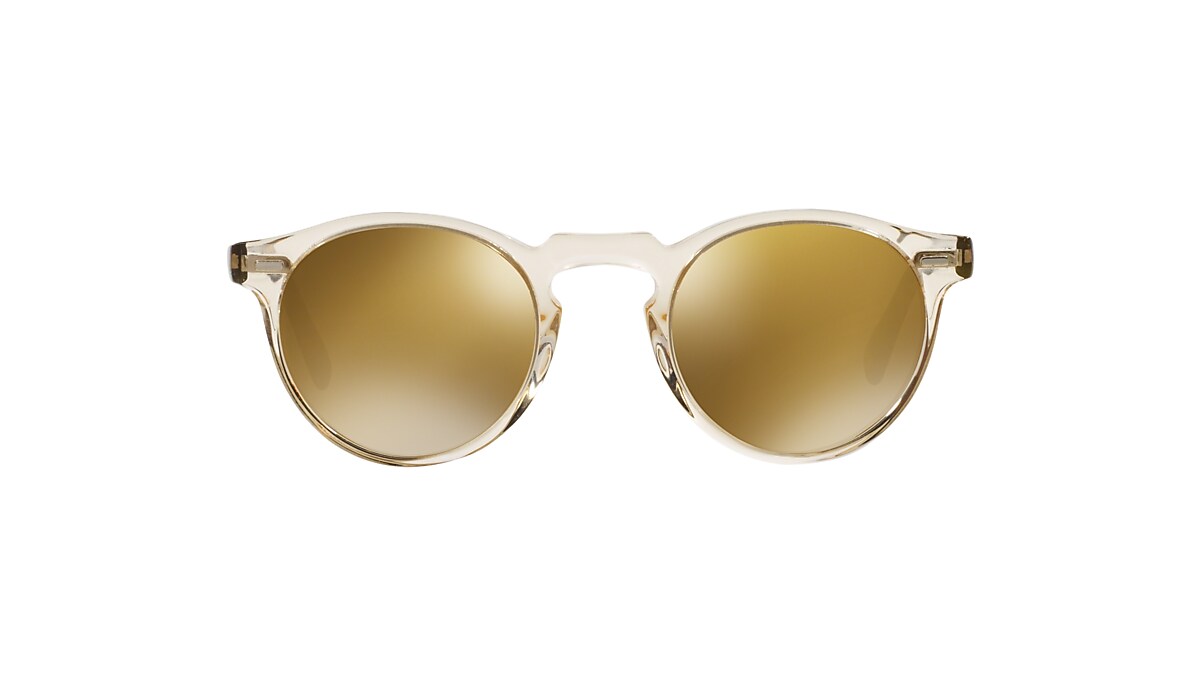 OV5217S Sunglasses Brown Mirror Gold | Oliver Peoples USA
