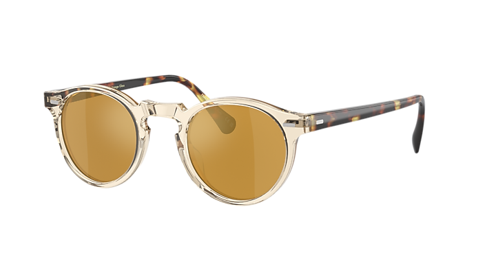 OV5217S Sunglasses Brown Mirror Gold | Oliver Peoples USA