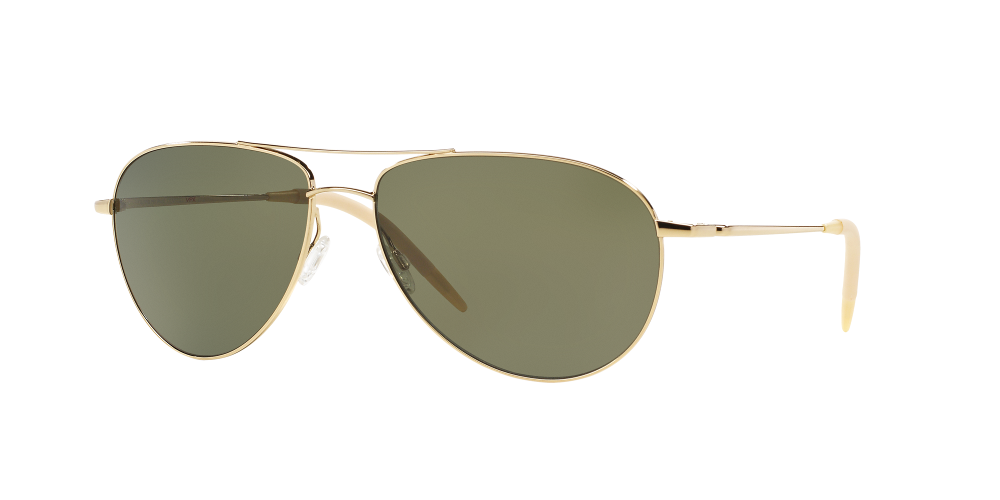 oliver peoples green aviator sunglasses