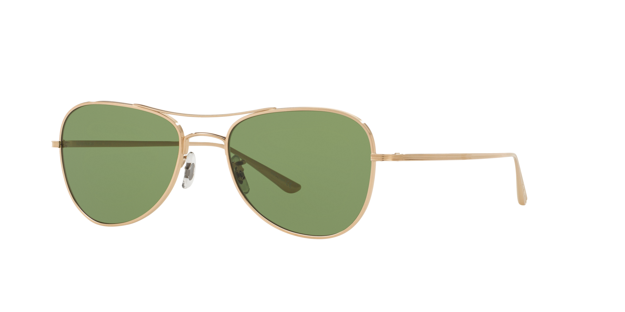 oliver peoples green aviator sunglasses