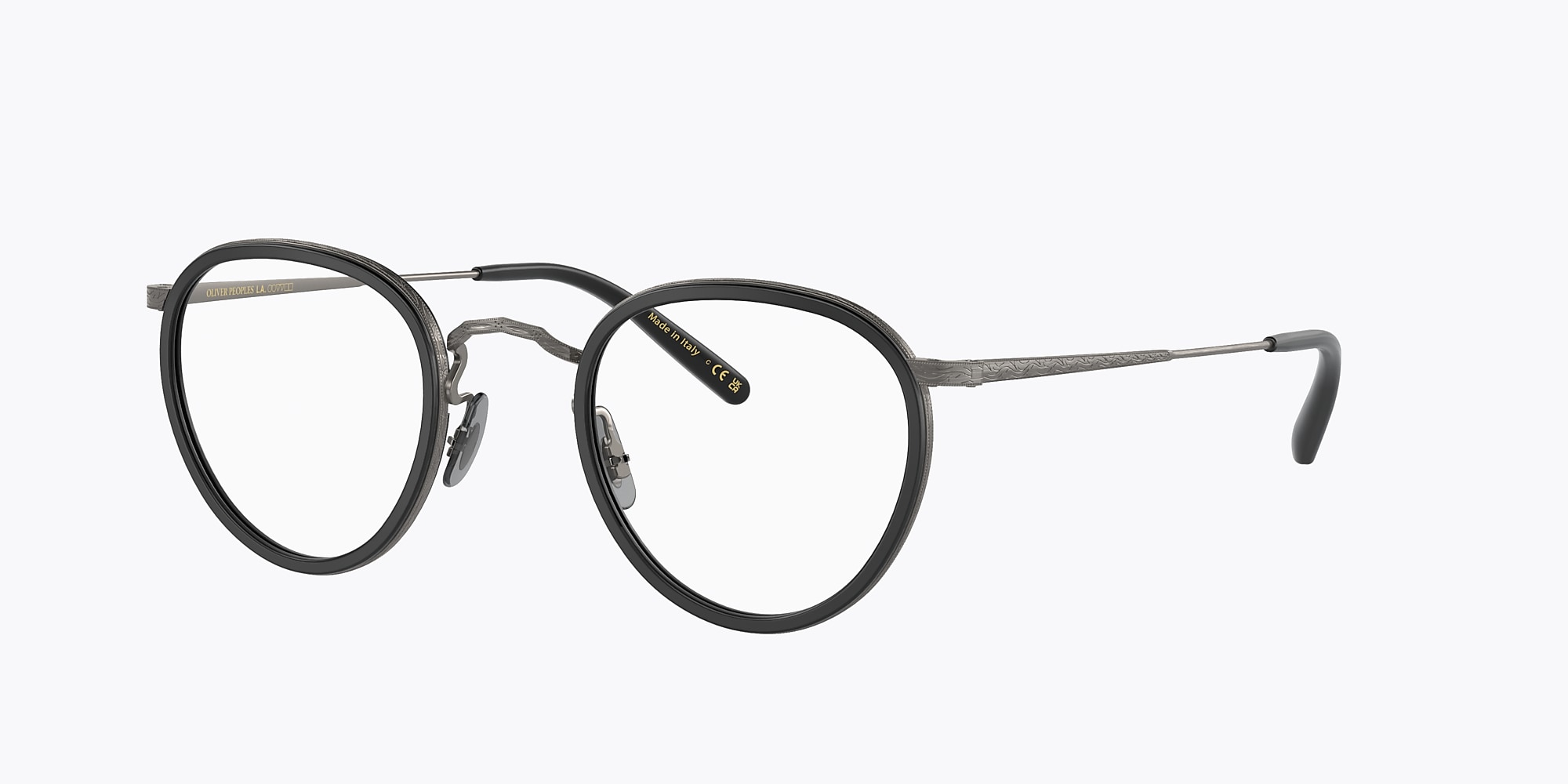 Ov1104 Eyeglasses Semi Matte Black Antique Pewter Oliver Peoples Usa