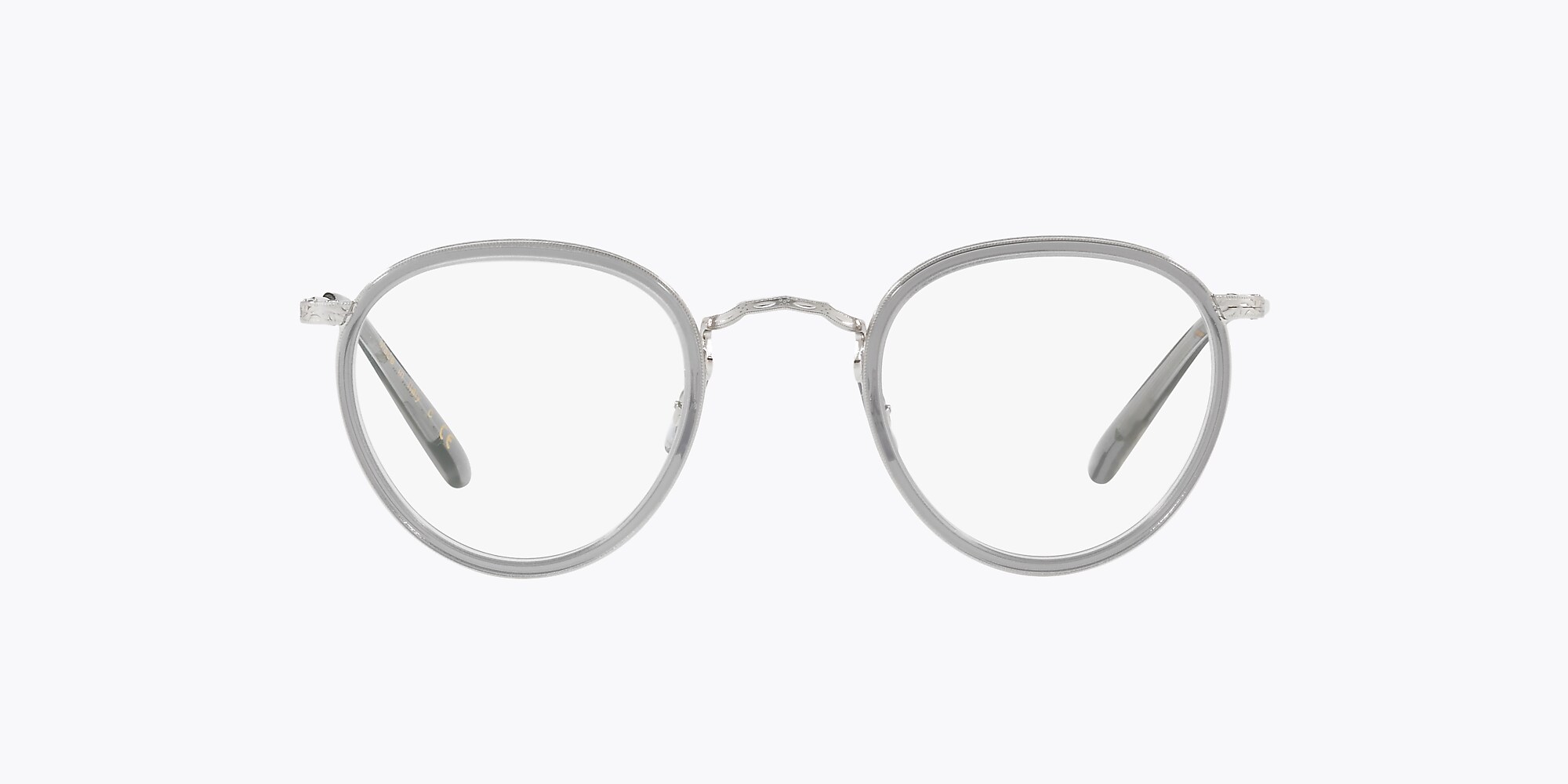 Ov1104 Eyeglasses Workman Grey Brushed Silver Oliver Peoples Usa