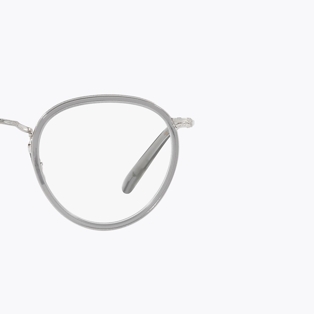 Ov1104 Eyeglasses Workman Grey Brushed Silver Oliver Peoples Usa Ov1104 Eyeglasses Workman Grey Brushed Silver Oliver Peoples Usa