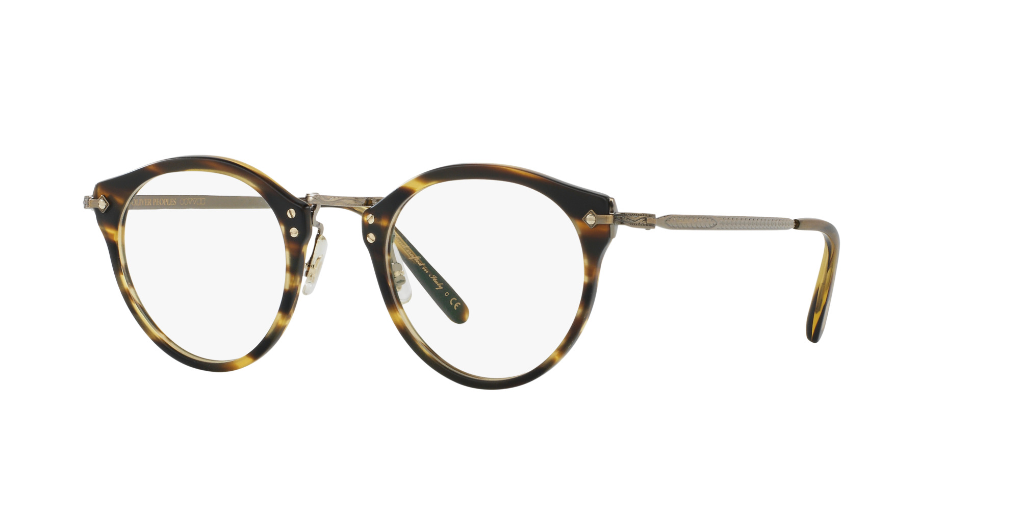 Eyeglasses OV5184 - Semi-Matte Cocobolo-Antique Gold - Clear