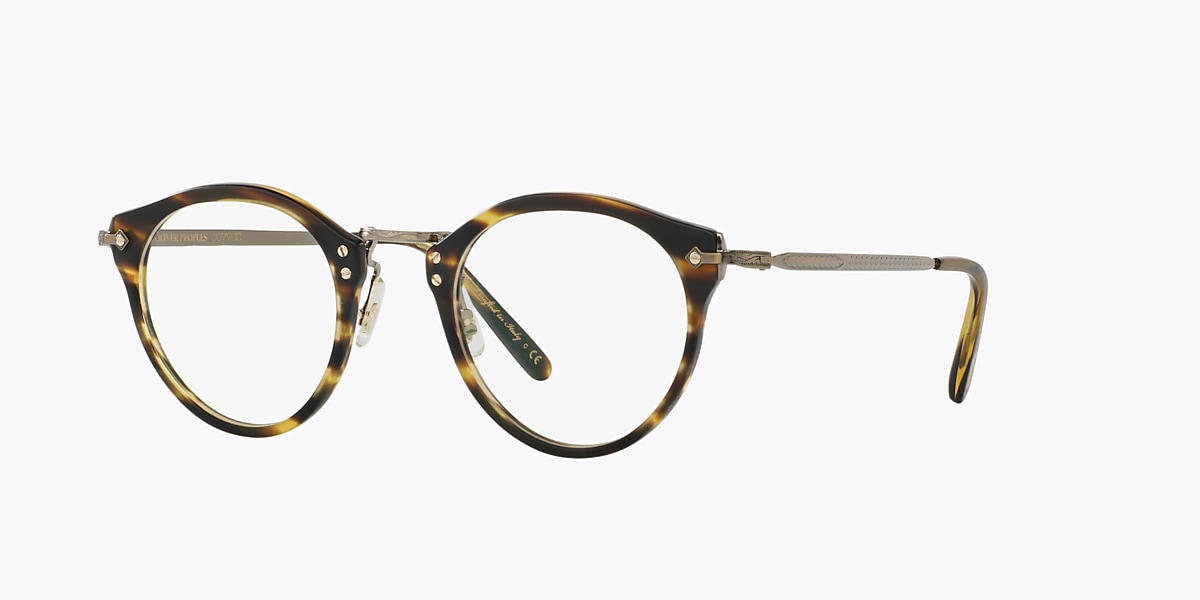 OV5184 Eyeglasses Semi-Matte Cocobolo-Antique Gold | Oliver Peoples UK