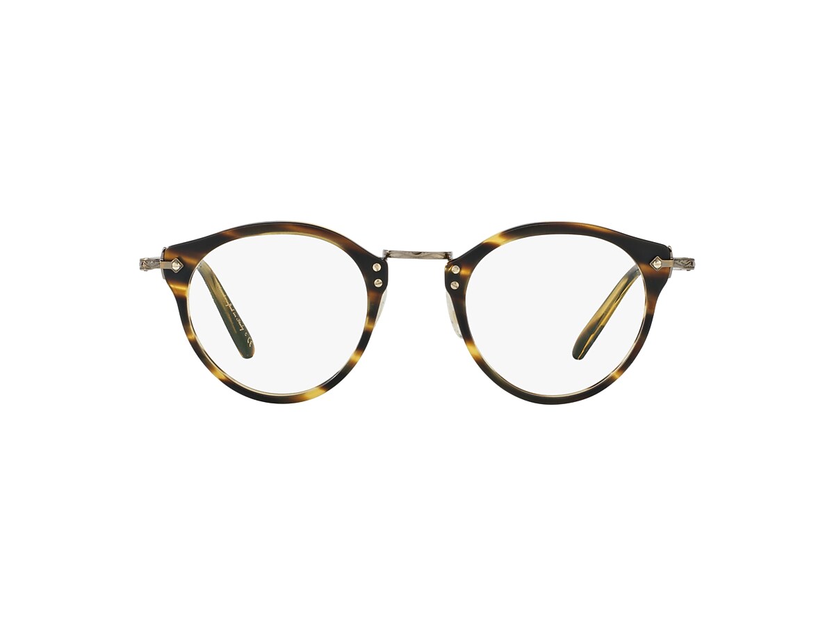 OV5184 Eyeglasses Semi-Matte Cocobolo-Antique Gold | Oliver