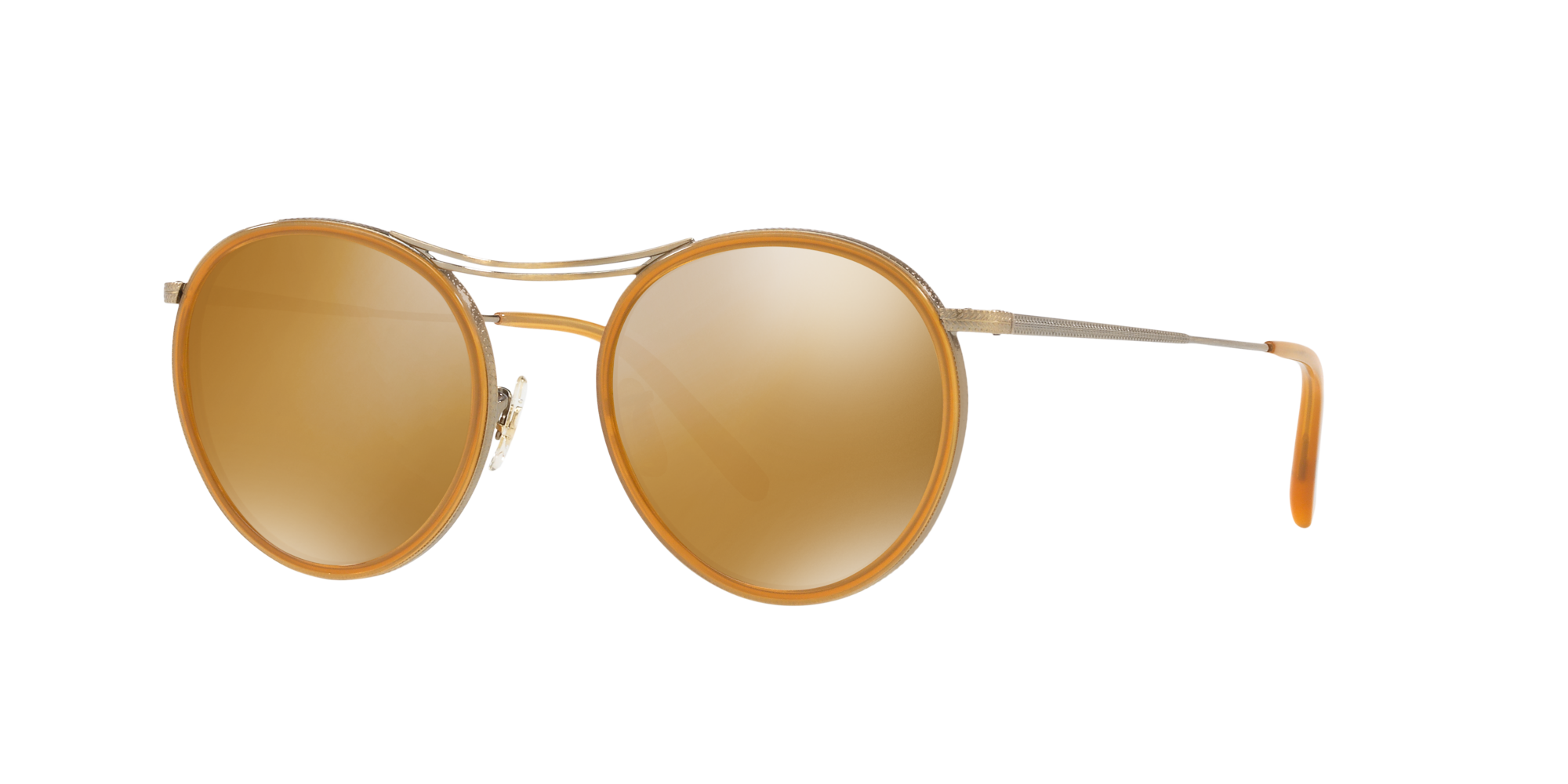 OV1219S Sun Light Brown Mirror Gold | Oliver Peoples USA