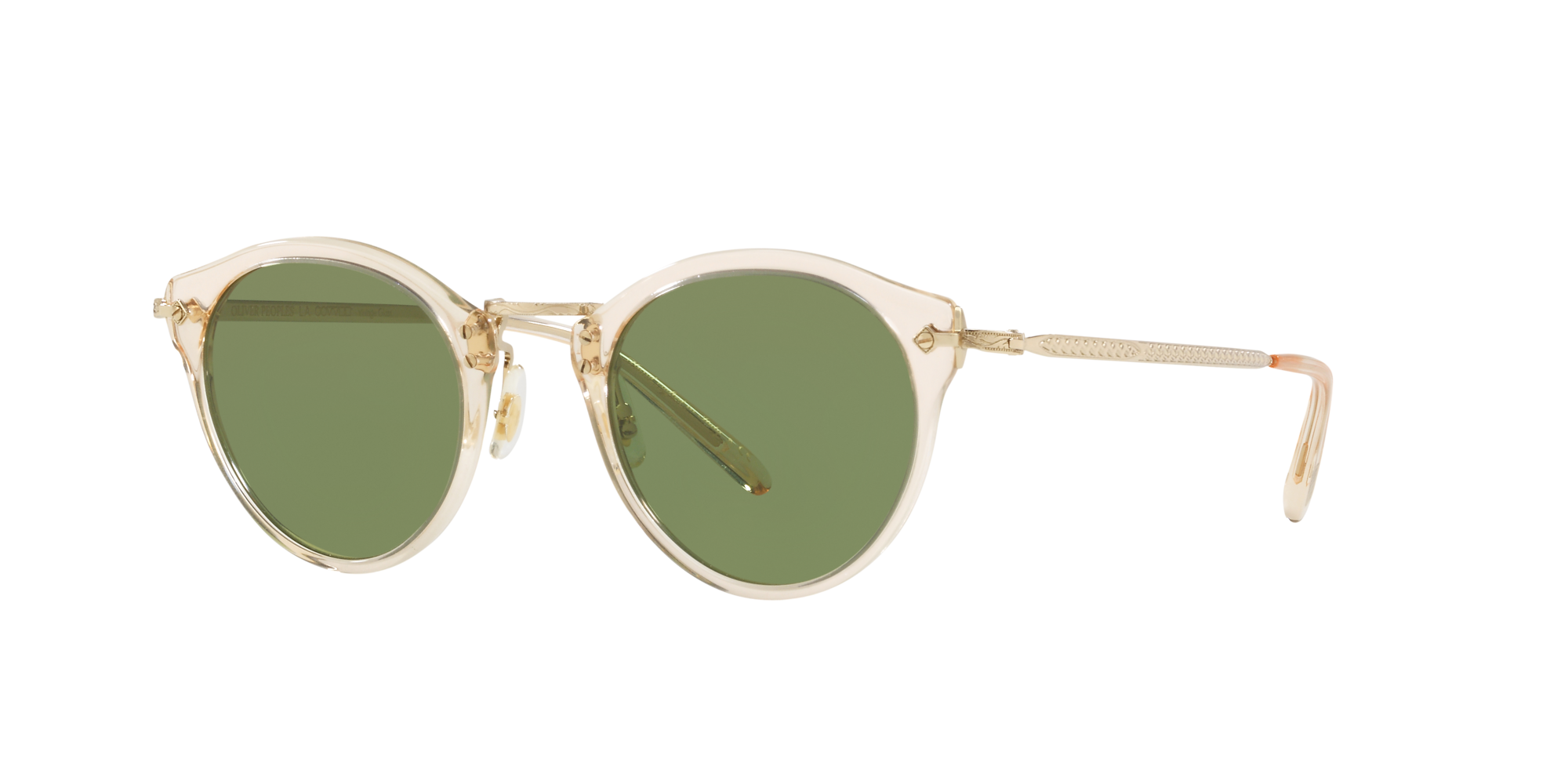 oliver peoples green aviator sunglasses