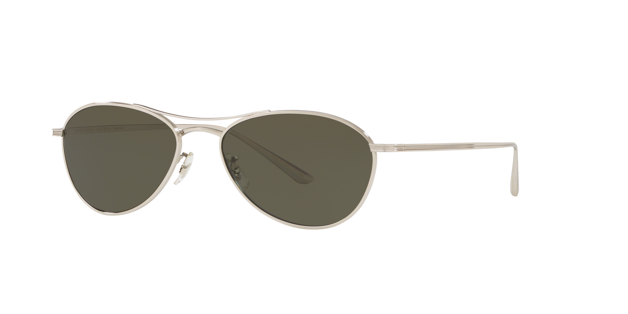 CUSTOM POLARIZED FLIP-UP CLIP-ON 4 OLIVER PEOPLES 45MM O'MALLEY SILVER 