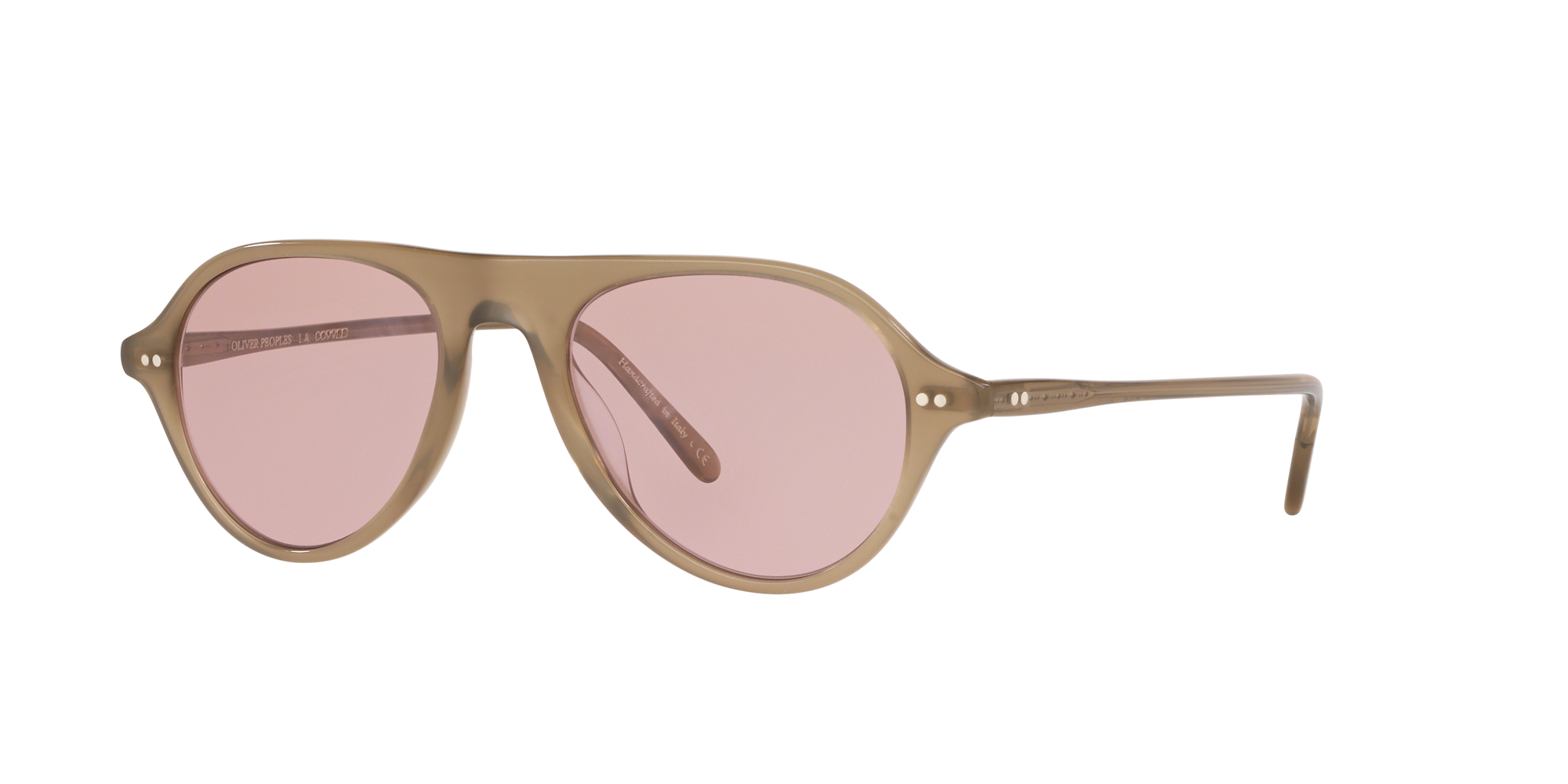 oliver peoples pink glasses