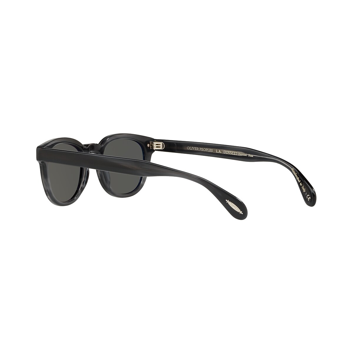 Oliver Sheldrake Sun Low Bridge Fit Sunglasses in Charcoal