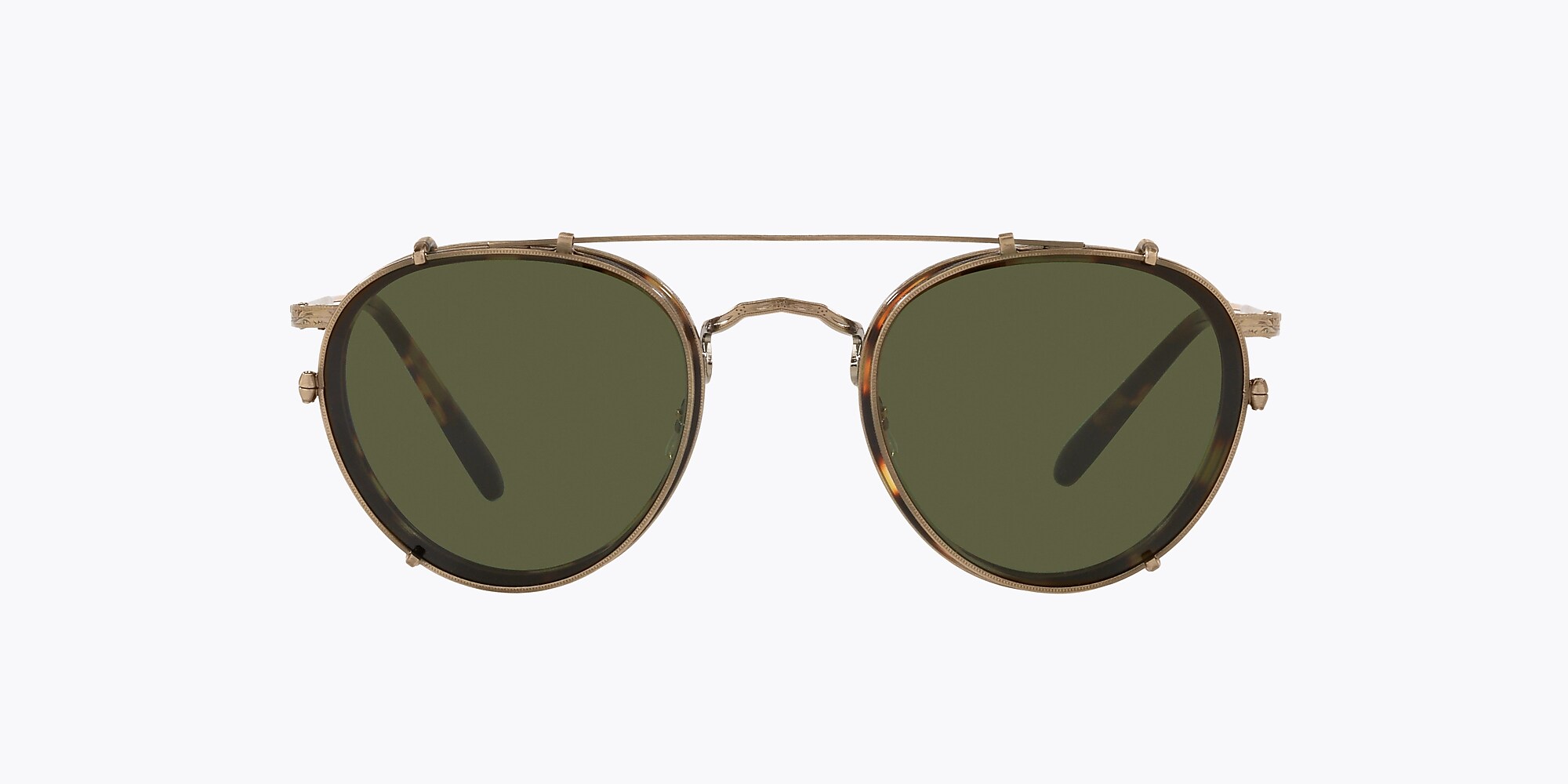 Accessories Ov1104c Antique Gold Green Metal Oliver Peoples Usa