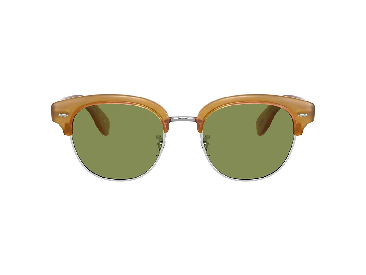 Oliver Cary Grant 2 Sun Sunglasses in Semi-Matte Amber Tortoise 