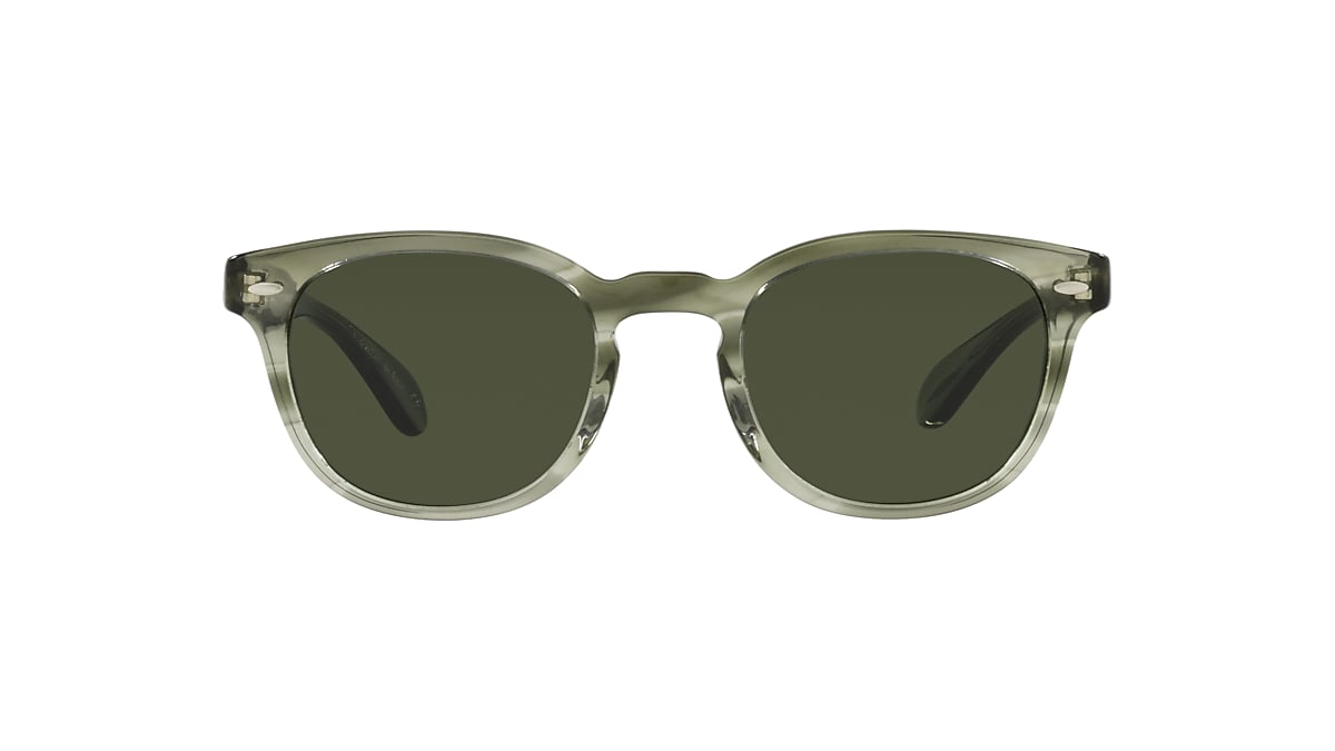 Oliver Sheldrake Sun Sunglasses in Washed Jade | Oliver®