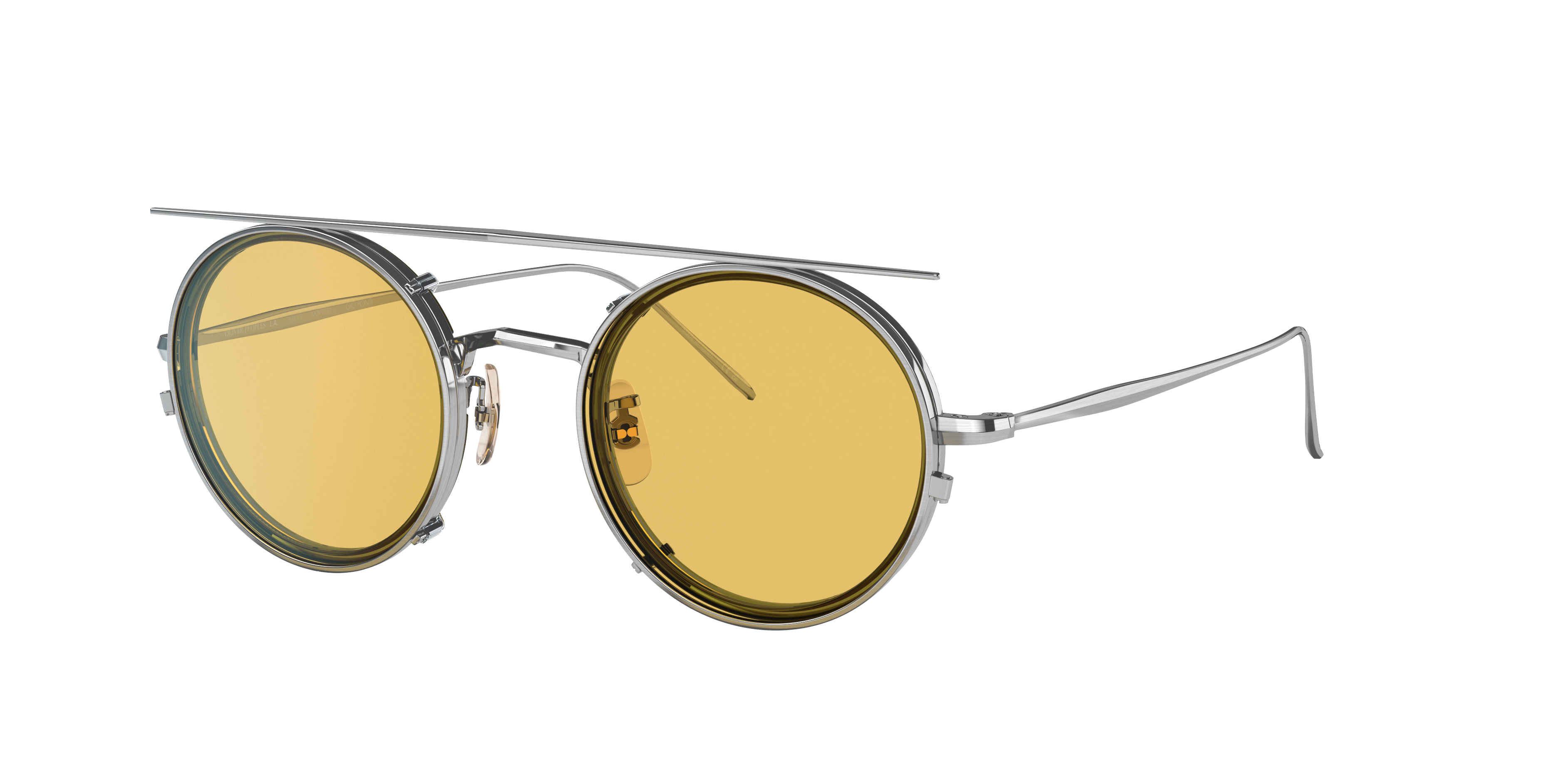Occhiali Da Vista OV1292T - Brushed Chrome/G.P Blue Tortoise - Mustard -  Acetate/Titanium | Oliver Peoples Italia
