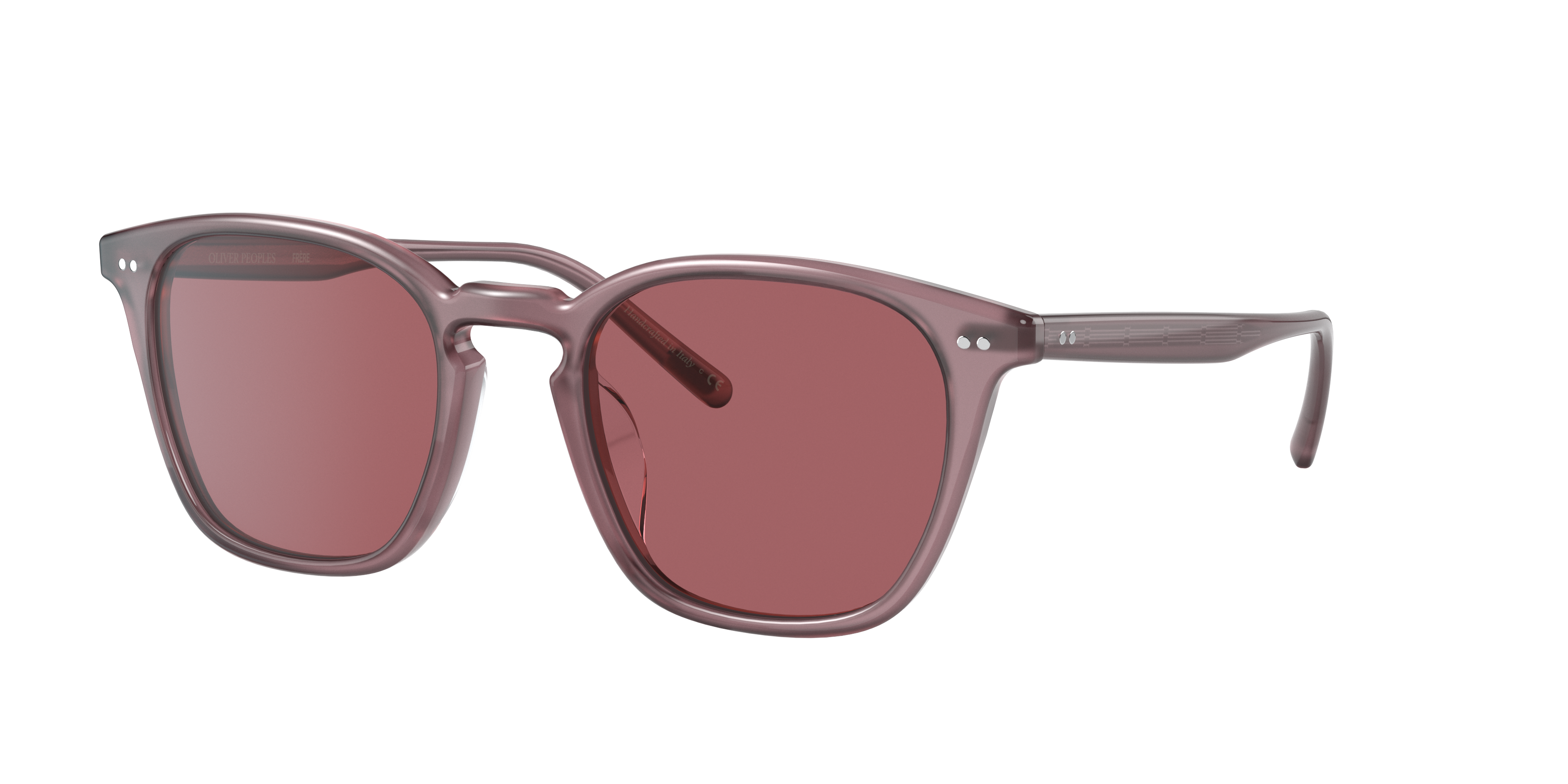 maroon lens sunglasses