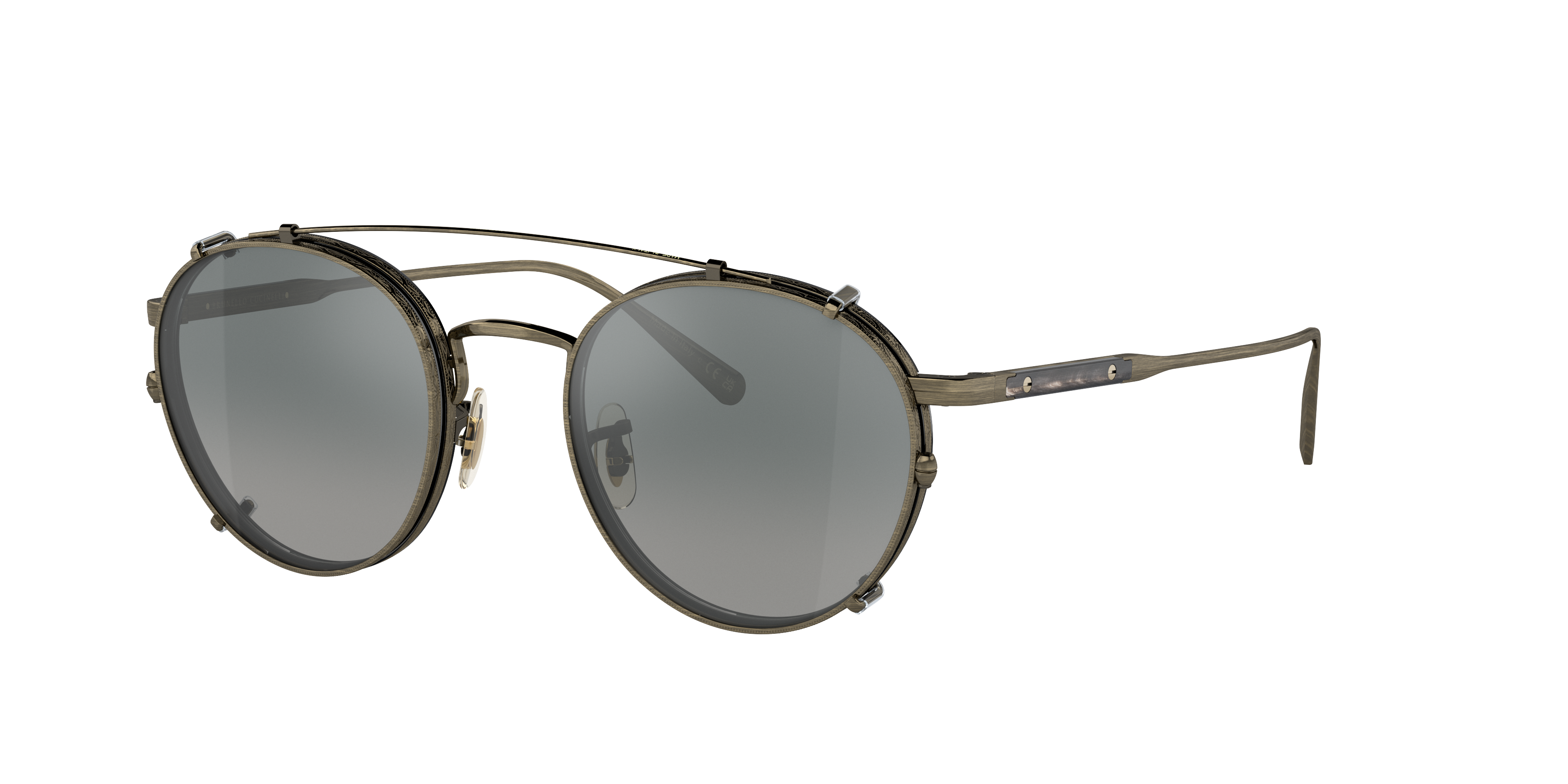 Occhiali Da Vista OV1302 - Antique Gold/Black - Dark Grey Gradient -  Metallo | Oliver Peoples Italia