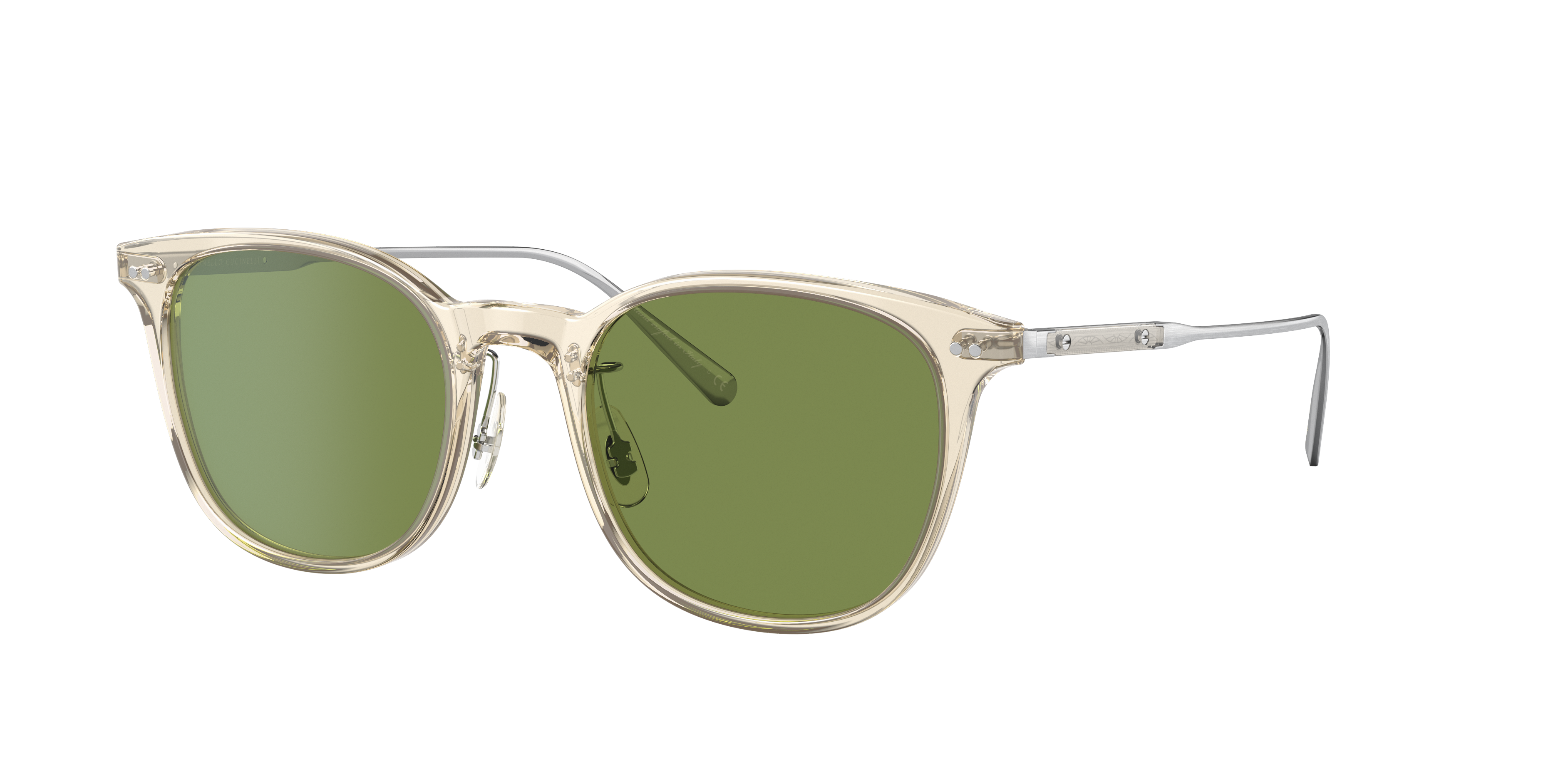 Oliver Gerardo Sunglasses in Buff/Brushed Silver | Oliver®