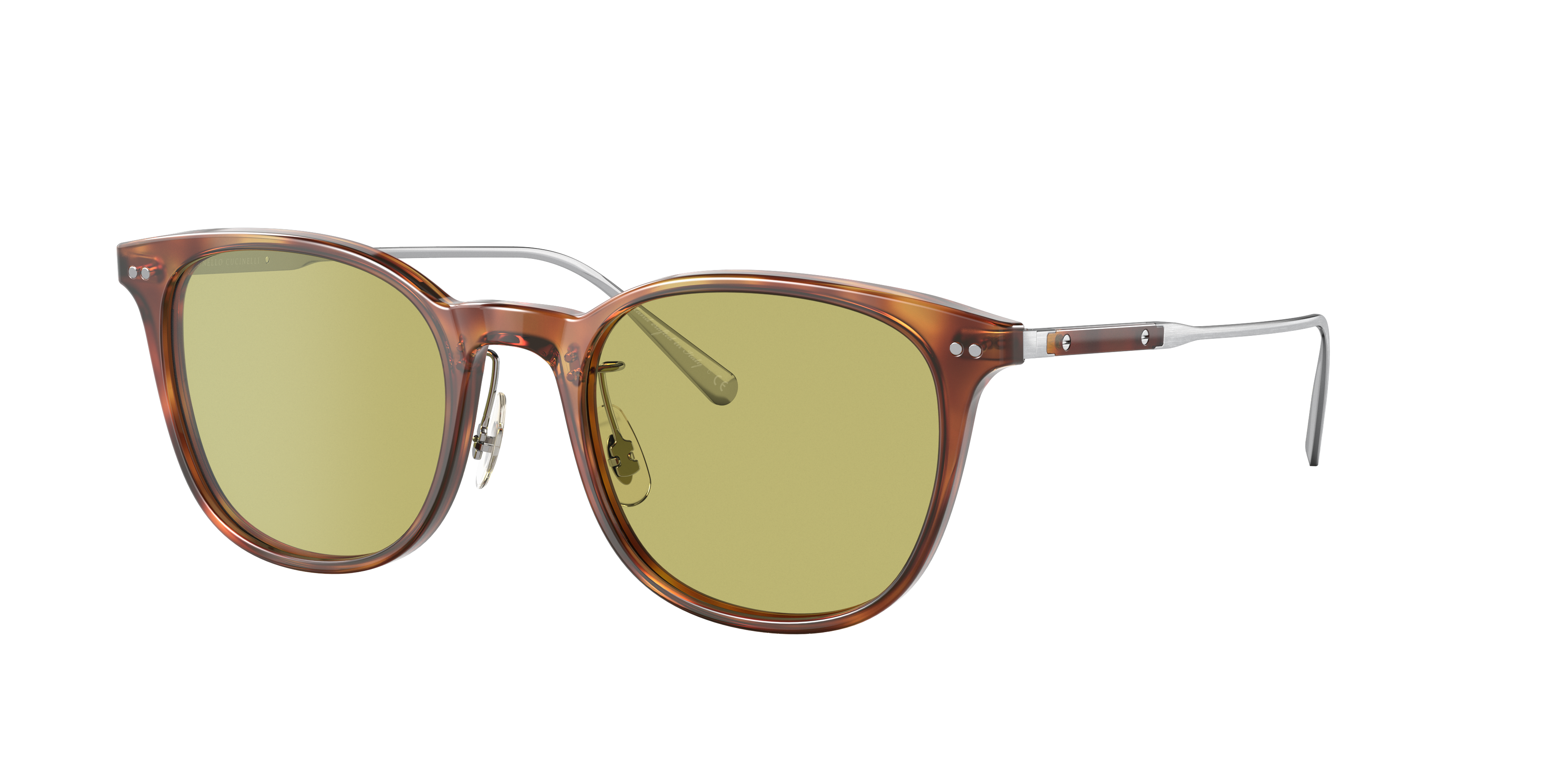 OLIVER PEOPLES ブルネロクチネリ Geredo サングラス Oliver Gerardo Sunglasses in Vintage LBR/Brushed Silver | Oliver®