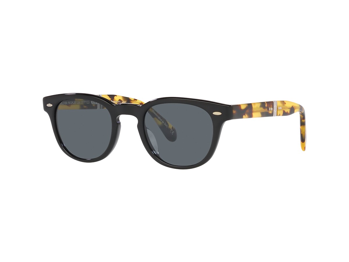 Oliver Sheldrake 1950 Exclusive Sunglasses in Black/YTB