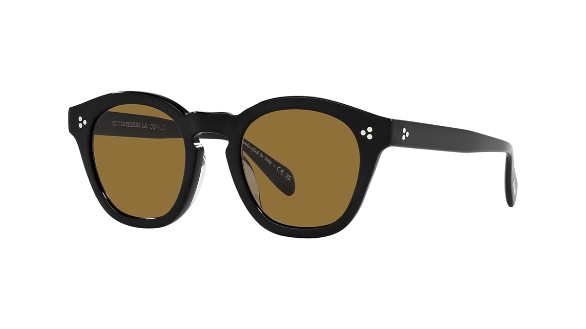 Sunglasses OV5382SU - Black - Cognac - アセテート - Oliver Peoples