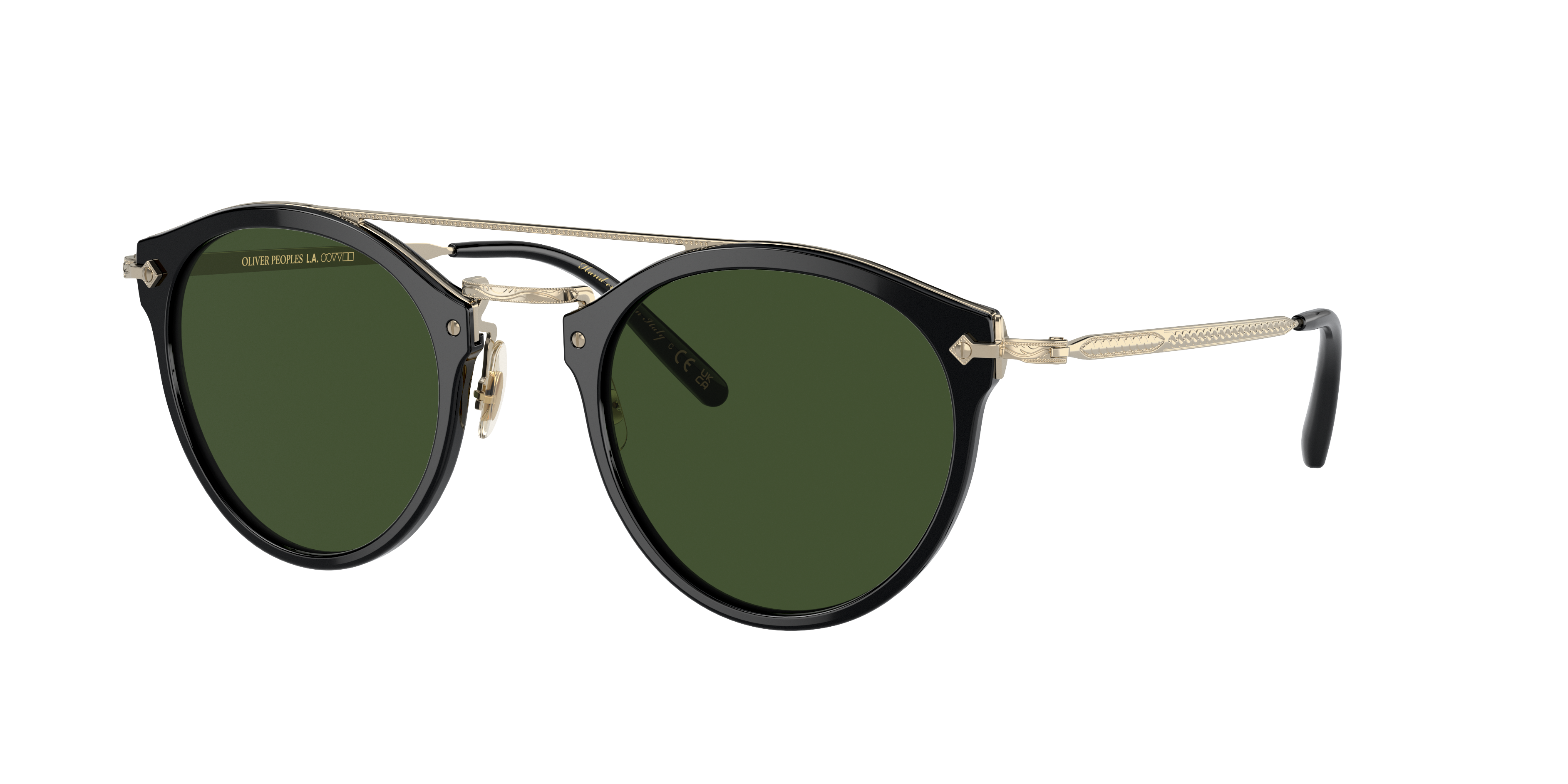 Sunglasses OV5349S - Black/Gold - Green - Acetate/Metal | Oliver ...