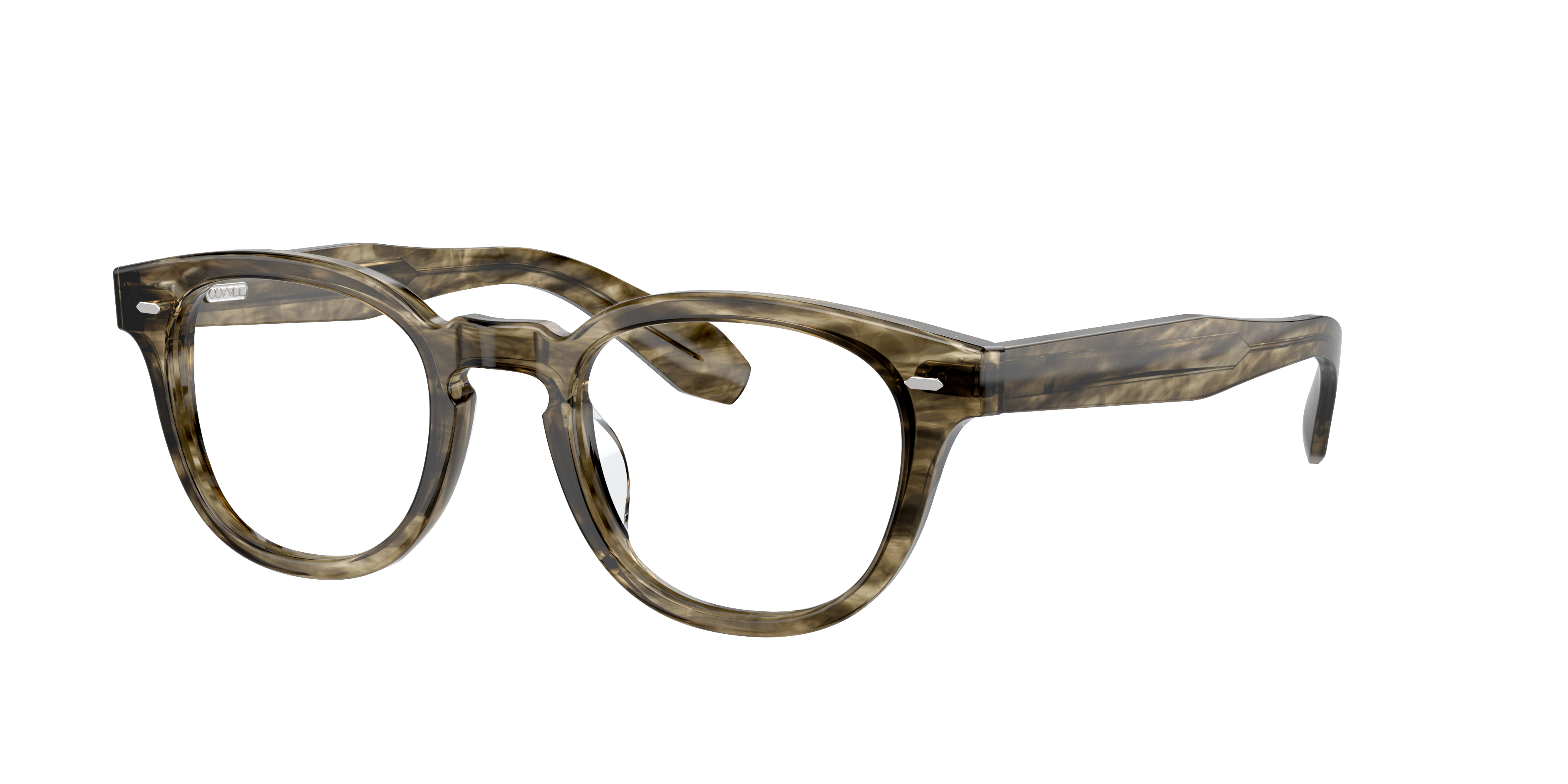 Oliver N.01 Eyeglasses in Soft Olive Bark | Oliver®