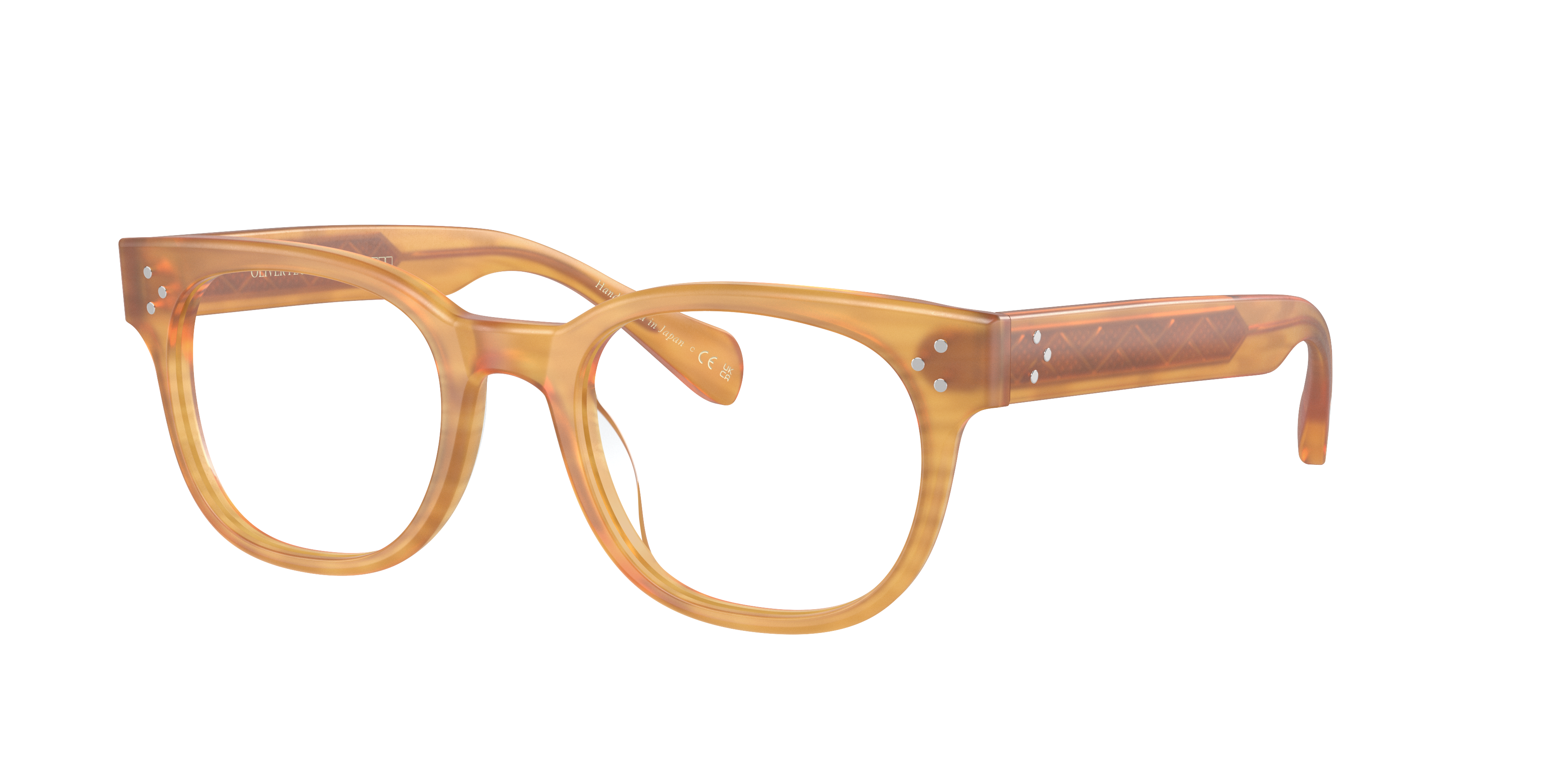 Oliver Afton Eyeglasses in Semi-Matte Goldwood | Oliver®